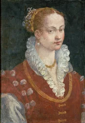 Portræt af Bianca Cappello (ca. 1542-87) Hustru til Francesco de Medici, storhertug af Toscana, ca. 1585